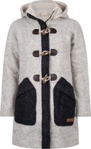 Gebreid Wollen Dames Vest van Schapenwol met Polyester Fleece voering en afneembare capuchon - SHAKALOHA - W Gale ZH Beige M