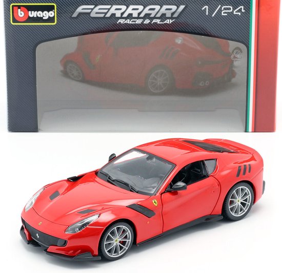 Maquette voiture Ferrari F12 TDF rouge 19 x 8 x 5 cm - Échelle 1