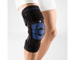 Bauerfeind GenuTrain S Pro Kniebrace - Instelbare Scharnieren - Kniebandage - Knie Support - Maat 5 - Zwart