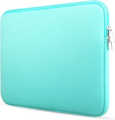 Laptophoes - Laptop sleeve 15.6 inch - Laptoptas geschikt voor Macbook, Laptop en Chromebook - Turquoise