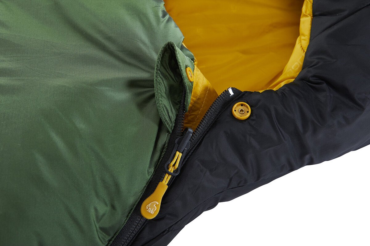 Nordisk Gormsson +10° Curve Slaapzak XL, zwart/groen