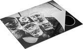Chefcare Inductie Beschermer Alcoholische Drankjes - Drank - Zwart Wit - 77x59 cm - Afdekplaat Inductie - Kookplaat Beschermer - Inductie Mat