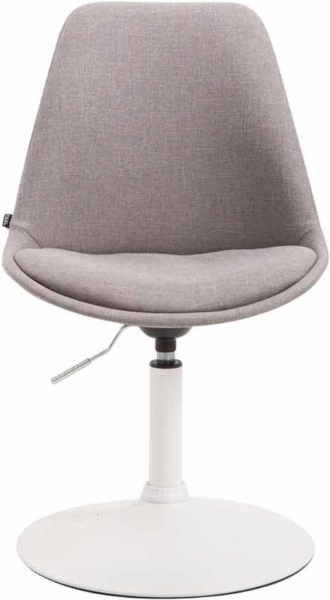 CLP Maverick Set de 4 Chaises de salle à manger - Tissu Blanc Gris