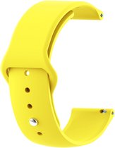 Siliconen bandje - geschikt voor Huawei Watch GT / GT Runner / GT2 46 mm / GT 2E / GT 3 46 mm / GT 3 Pro 46 mm / GT 4 46 mm / Watch 3 / Watch 3 Pro / Watch 4 / Watch 4 Pro - geel