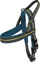 HURTTA Padded Harnas / Hondentuig - Nylon - Neopreen gevoerd - Juniper - Borstomtrek 90 - 110 cm (GELIEVE ALVORENS BESTELLEN OPMETEN)