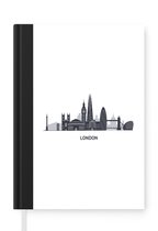Notitieboek - Schrijfboek - Londen - Engeland - Skyline - Notitieboekje klein - A5 formaat - Schrijfblok