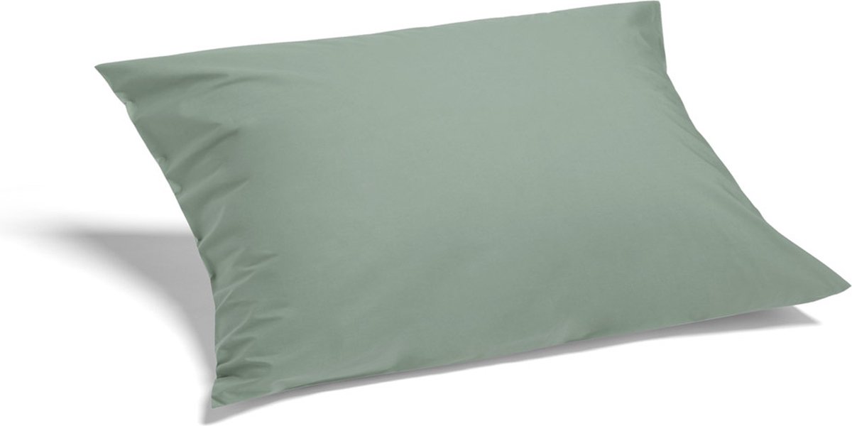 Yumeko kussensloop percal katoen jade groen 50x60