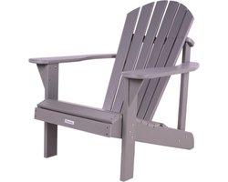 MaximaVida kunststof adirondack tuinstoel Montreal grijs - luxe uitvoering