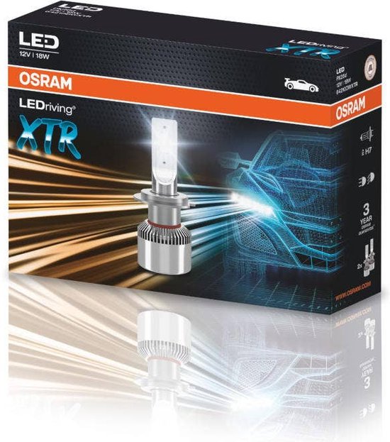 2 Ampoules LED OSRAM H7 Standard Cool White LEDriving® 6000K 12/24V
