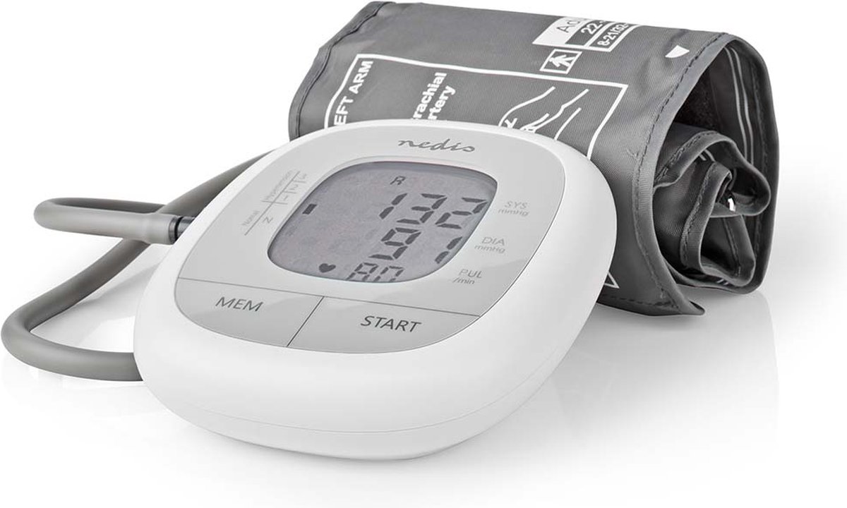 Nedis Bloeddrukmeter Bovenarm | Wit