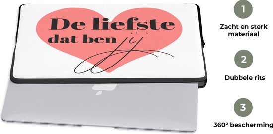 Housse pour ordinateur portable 15 pouces - Citations - Proverbes - Petit ami - Petite amie - Le plus doux qui soit - Housse pour ordinateur portable