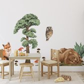 Muursticker Pastelowe Love Forest Animals I