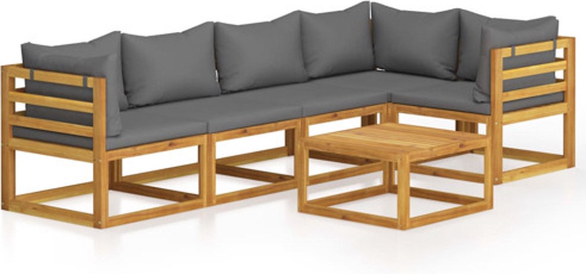 Vidaxl Tuinset Grijs Tuinmeubelset