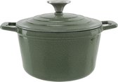 Castard Cooking Pot Shiny Green 1,85ld18xh10cm Cast Iron
