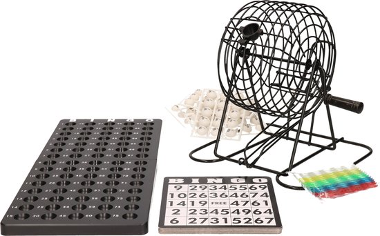 relaxdays - jeu loto bingo - moulin à bingo - jeu de bingo avec