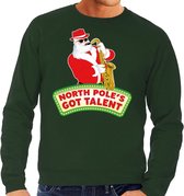 Foute kersttrui / sweater heren - groen - North Poles Got Talent M
