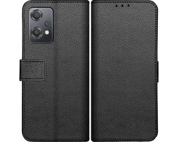 Cazy hoesje geschikt voor OnePlus Nord CE 2 Lite Hoesje met Pasjeshouder - Bookcase Classic - Zwart