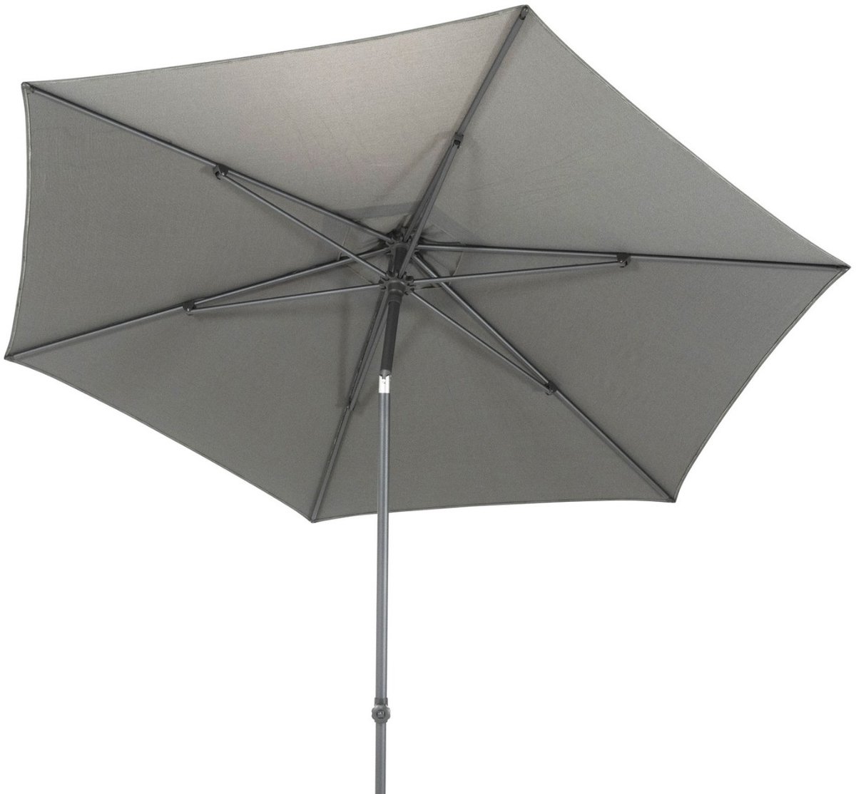 Bol.com 4-Seasons stokparasol Azzurro 300 cm - Mid Grey aanbieding