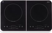MEDION Plaque de cuisson double induction MD 18493 | 3.500 watts de puissance | 10 niveaux de température | 180 min. minuterie | surface en verre cristal
