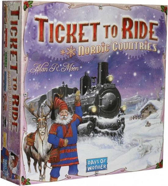 Gezelschapsspel: Ticket to Ride Nordic Countries - Bordspel - Engelstalig, uitgegeven door Days of Wonder