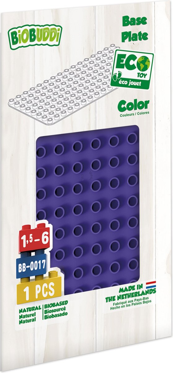 Biobuddi Toy Base Plate 32x32 Base Plate Purple Bol