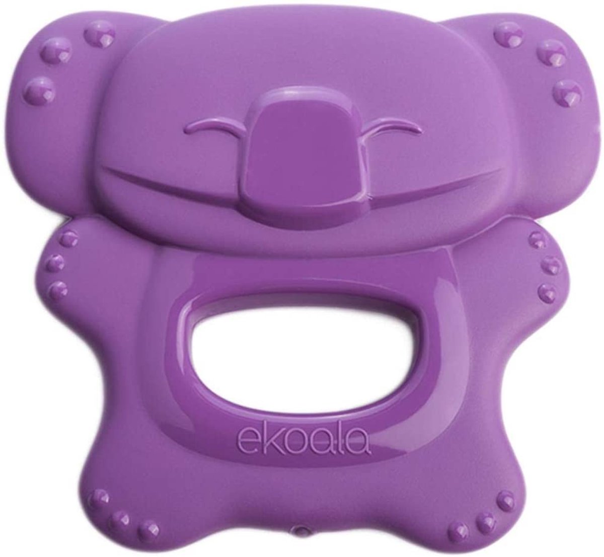 eKoala eKolly Bijtring Baby – BPA-vrij – Voor Doorkomende Tandjes – 8 x 9 cm – Vanaf 4 Maanden – Paars
