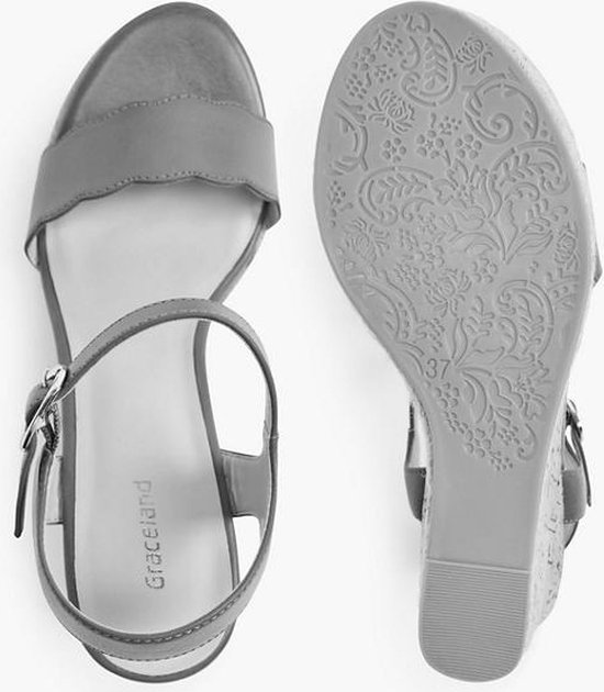 Chaussures à lacets femme Graceland noir richelieu laqué - Taille 42