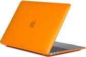 Mobigear Laptophoes geschikt voor Apple MacBook Air 13 Inch (2018-2020) Hoes Hardshell Laptopcover MacBook Case | Mobigear Glossy - Oranje - Model