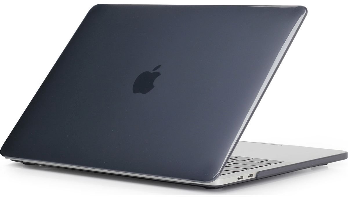 Mobigear Laptophoes geschikt voor Apple MacBook Pro 16 Inch (2019-2020) Hoes Hardshell Laptopcover MacBook Case | Mobigear Glossy - Zwart - Model A2141