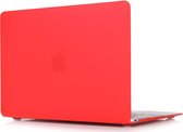 Mobigear Laptophoes geschikt voor Apple MacBook 12 Inch (2015-2017) Hoes Hardshell Laptopcover MacBook Case | Mobigear Matte - Rood - Model A1534