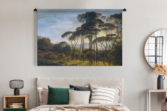 Tapisserie - Tissu mural - Paysage italien aux pins parasols - Art - Maîtres anciens - 180x120 cm - Tapisserie