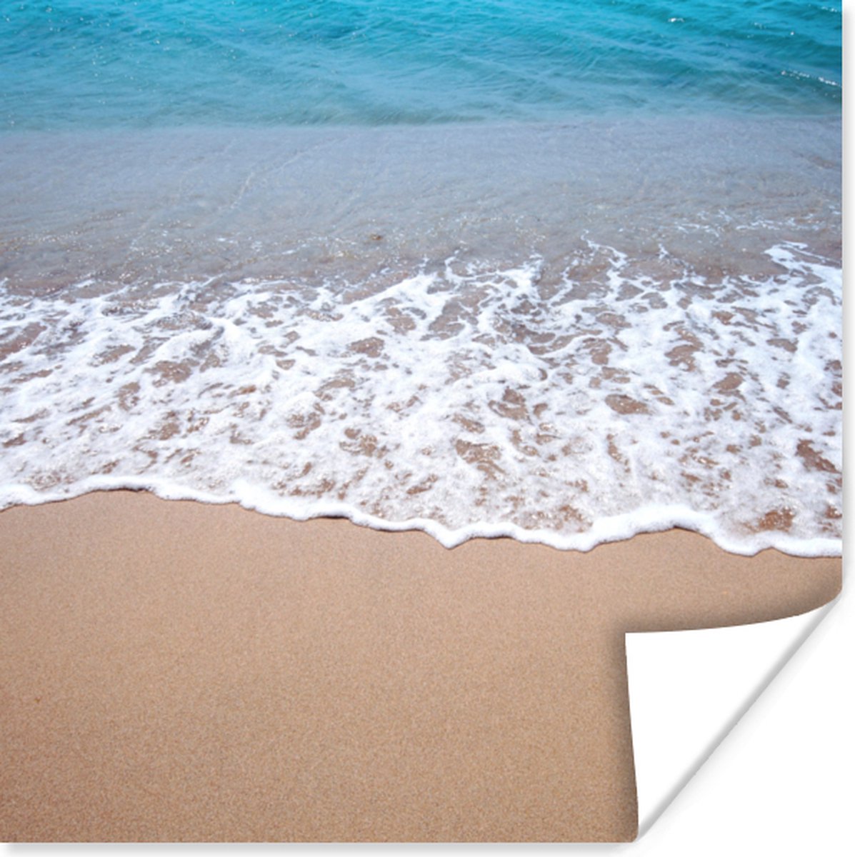 Poster Water - Golf - Strand - 75x75 cm