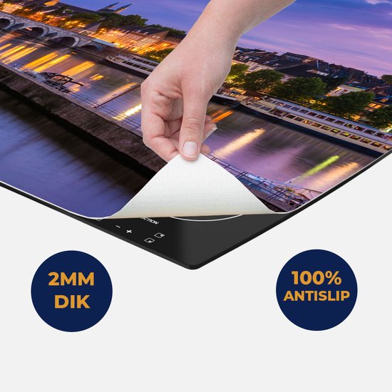 Chefcare Inductie Beschermer Maastricht Maas Rivier bij de Sint Servaasbrug - 91,2x52 cm - Afdekplaat Inductie - Kookplaat Beschermer - Inductie Mat