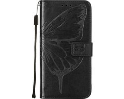 Mobigear Telefoonhoesje geschikt voor Sony Xperia 1 IV Hoesje | Mobigear Butterfly Bookcase Portemonnee | Pasjeshouder voor 2 Pasjes | Telefoonhoesje voor Pinpas / OV Kaart / Rijbewijs - Zwart
