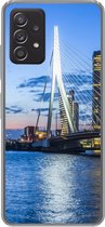 Geschikt voor Samsung Galaxy A53 5G hoesje - Rotterdam - Water - Skyline - Siliconen Telefoonhoesje