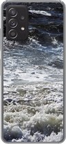 Geschikt voor Samsung Galaxy A53 5G hoesje - Noordzee - Water - Golven - Siliconen Telefoonhoesje