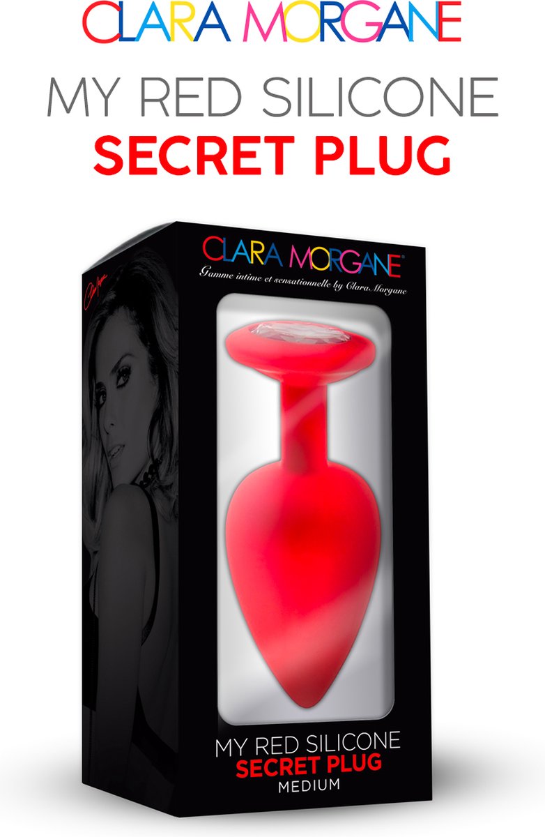 Goedkoopste Clara Morgane - My Red Silicone Secret Plug Medium
