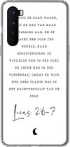 Telefoonhoesje Geschikt voor OnePlus Nord hoesje - Kerst - Religie - Lucas 2:6-7 - Spreuken - Quotes - Siliconen Telefoonhoesje Telefoonhoesje