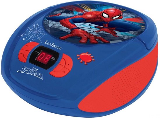 Lexibook Radio CD player Spider Man Lecteur CD portable Bleu, Rouge | bol