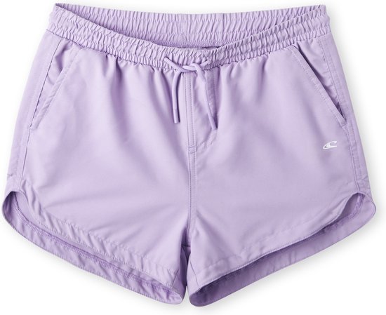 O'Neill Short de Bain Fille ANGLET SOLID SWIMSHORTS Purple Rose 128 - Purple Rose 50% Polyester Recyclé (Repreve), 50% Polyester