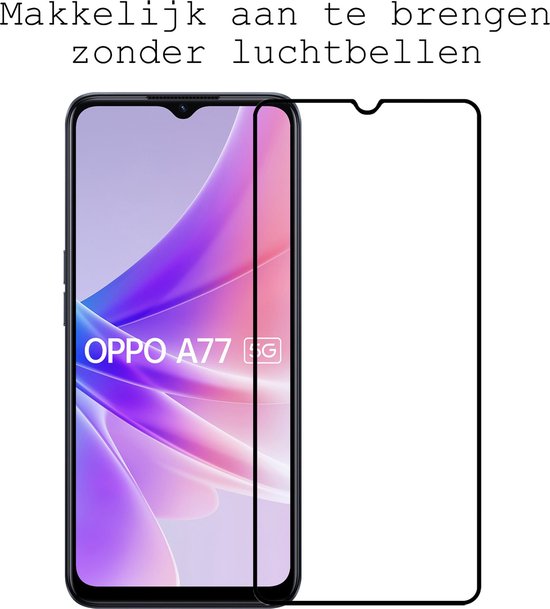 OPPO A77 Protecteur d'écran en Tempered Glass Full Cover - OPPO A77 Protective Glass Screen Protector Glas