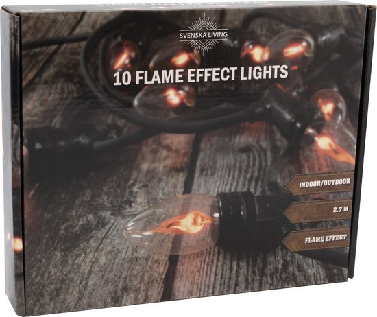 Vlamverlichting 10 lamps flame effect | bol.com