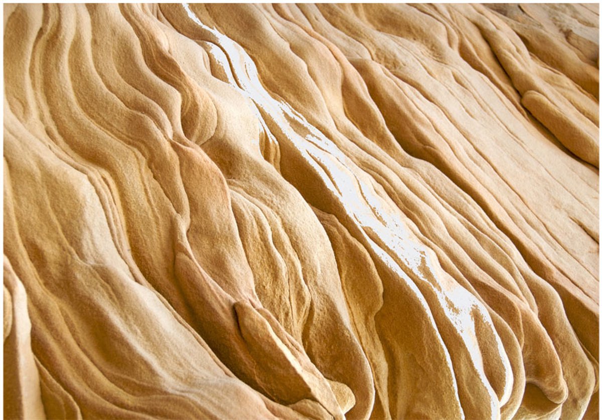Fotobehang - Wavy sandstone forms.