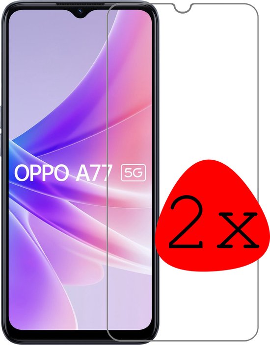 Screenprotector Geschikt voor OPPO A77 Screenprotector Tempered Glass - Screenprotector Geschikt voor OPPO A77 Beschermglas Screen Protector Glas - 2 Stuks