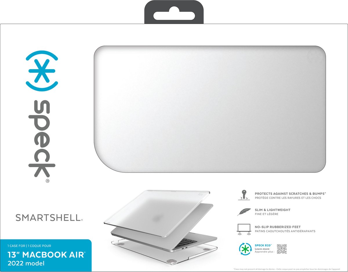 Speck SMARTSHELL compatible Macbook Air 13 (2022 - M2) Clear - Accessoires  Apple - LDLC