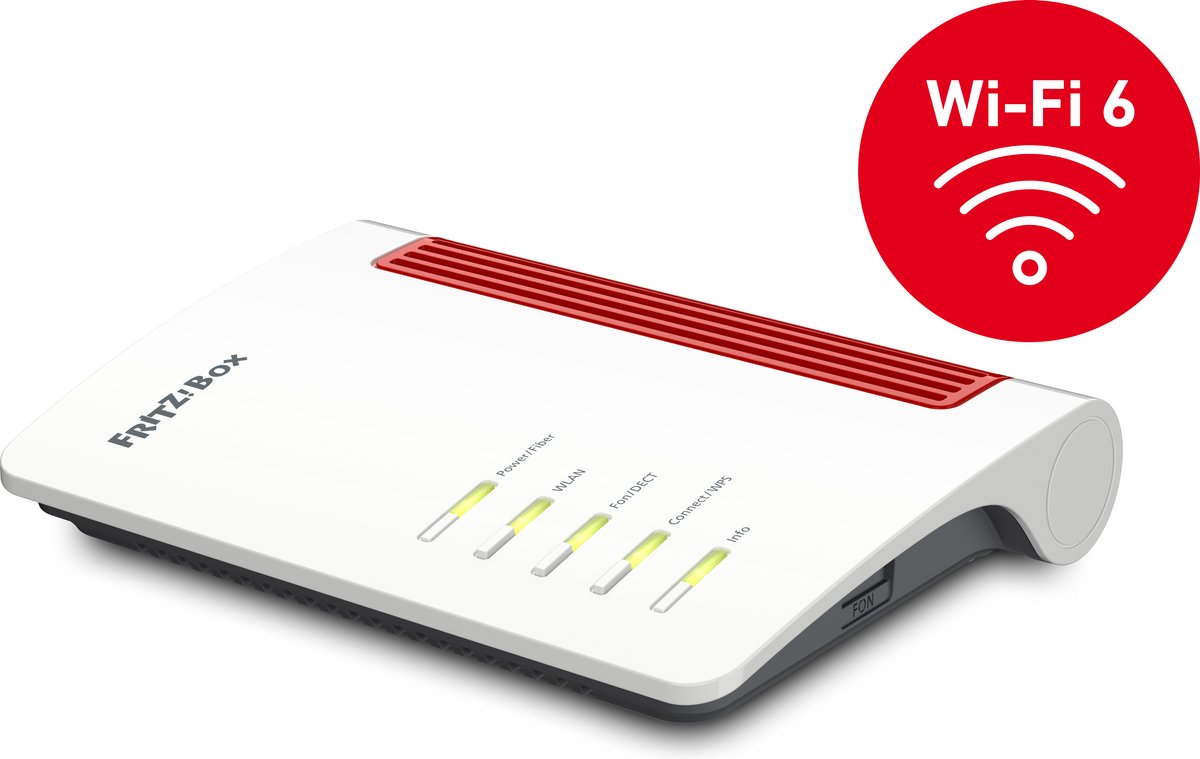 FRITZ!Box 5530 Glasvezel/AON - Router - Mesh Master - Dual-band - WiFi 6 - 600 Mbps - 2400 Mbps – foto 2