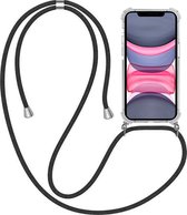 Coque transparente Smartphonica iPhone 11 avec cordon et bumper / Siliconen / Back Cover