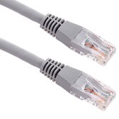 BeMatik - Ethernet netwerkkabel RJ45 LSHF UTP categorie 6 grijs 1 m