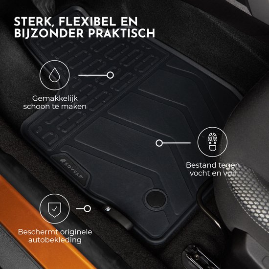 Gledring Rubbermatten compatibel met Volkswagen Caddy 2004-2015 & 2015