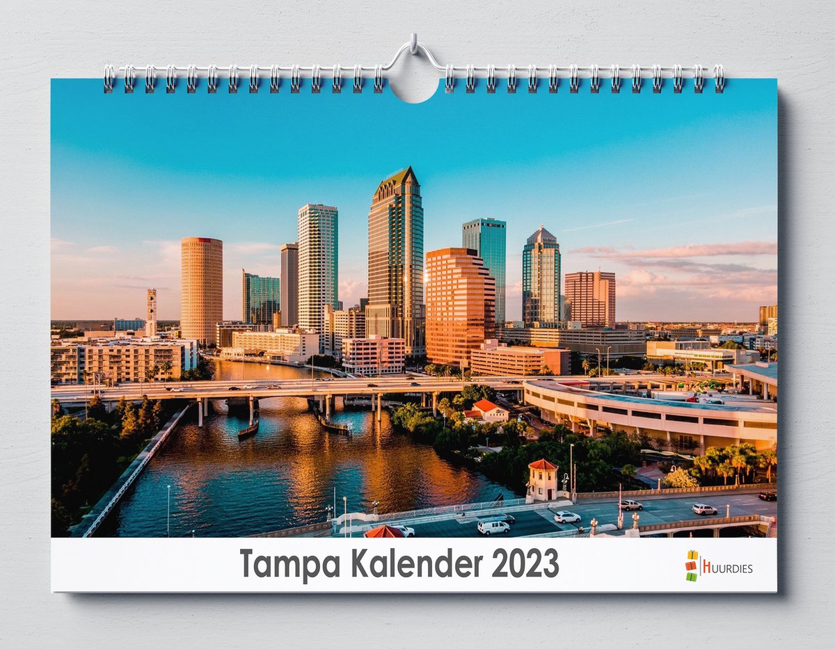 Tampa kalender 2023 | 35x24 cm | jaarkalender 2023 | Wandkalender 2023
